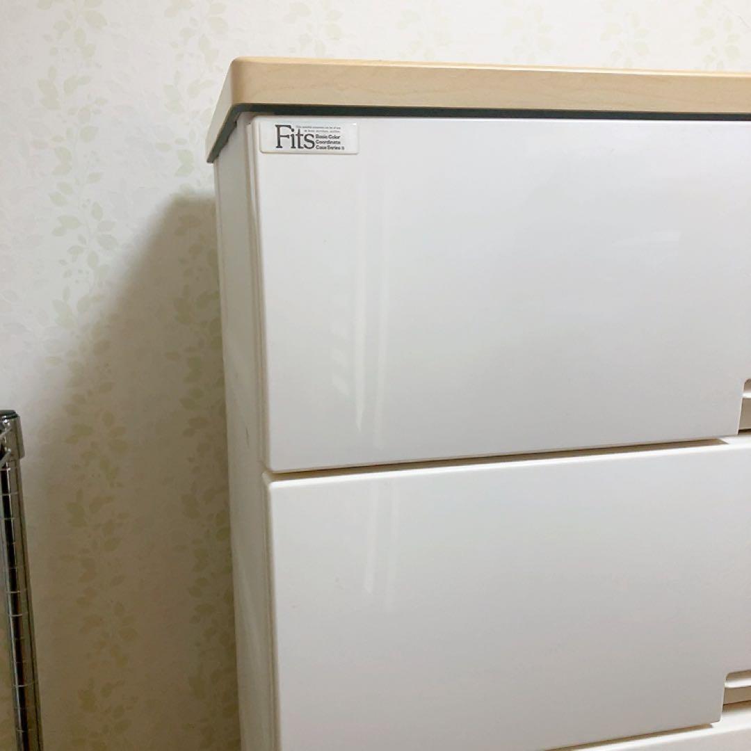 Fits 衣類収納ケース ホワイト 6段