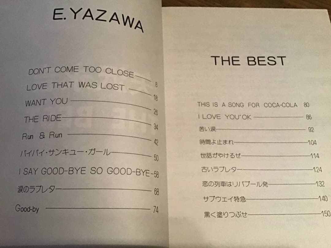★絶版/未使用新古品/楽譜/矢沢永吉/THE BEST/バンドスコア/1981