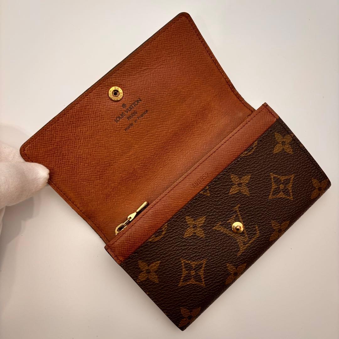 ✨鑑定済み✨ルイヴィトン✨二つ折り財布✨モノグラム✨ポルトモネジップ