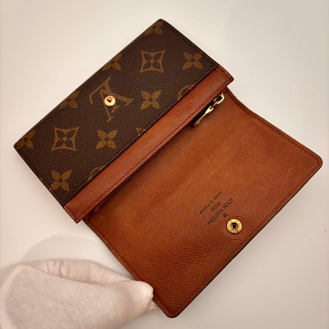 ✨鑑定済み✨ルイヴィトン✨二つ折り財布✨モノグラム✨ポルトモネジップ