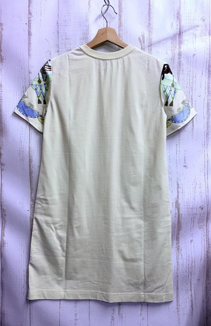 OP226：Tory Burch シルクフロント Tシャツ ミニドレス