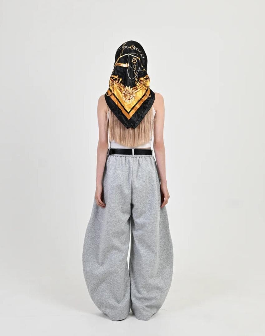 L2111 XLサイズ グレー地底人ONLINE バルーンスウェットパンツ