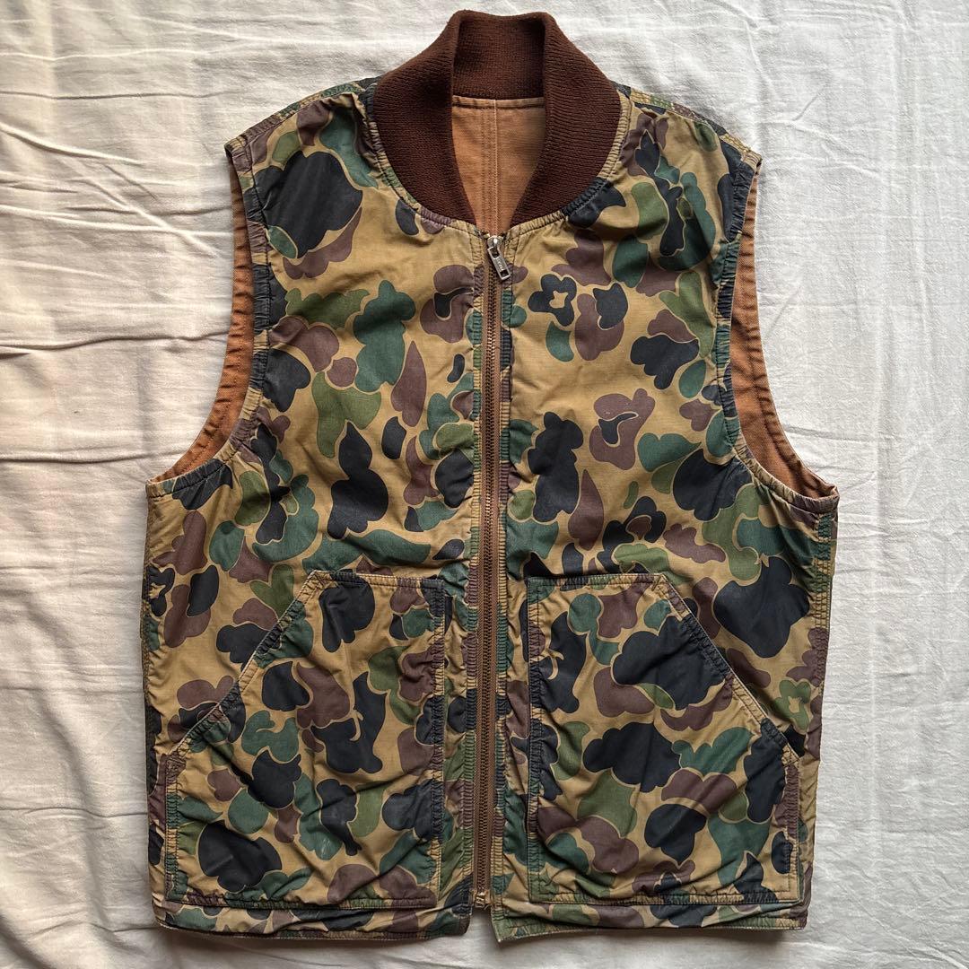 RRL ダックベスト リバーシブル ハンティング カモフラ 迷彩 ワーク