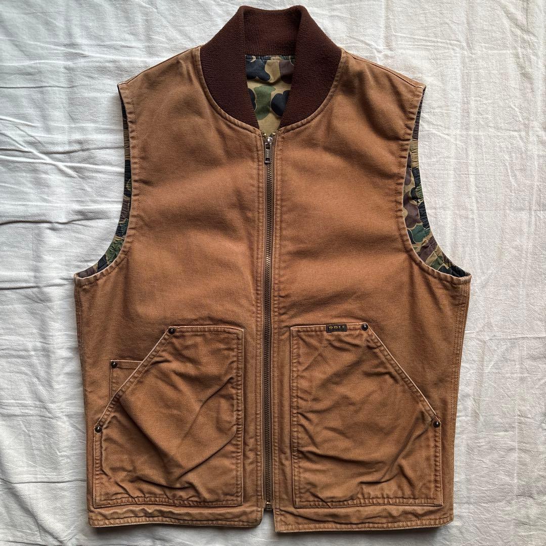 RRL ダックベスト リバーシブル ハンティング カモフラ 迷彩 ワーク