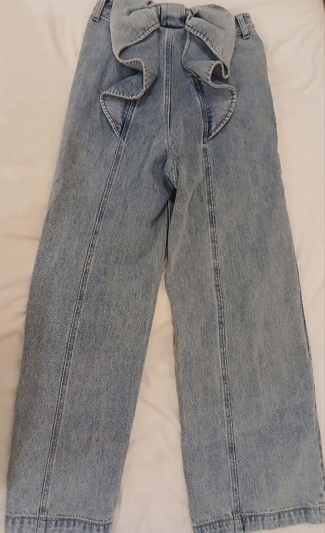 RESEXXY バックリボンデニムパンツ アイスブルー M