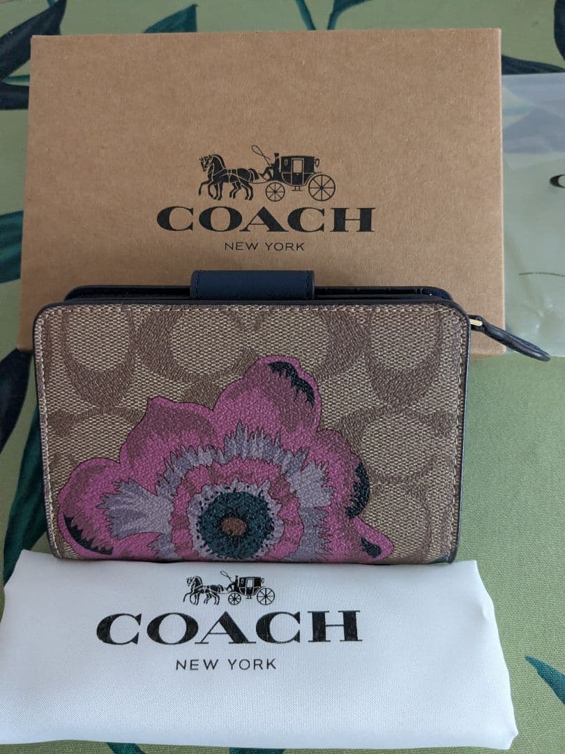 COACH カフェファ 二つ折り財布
