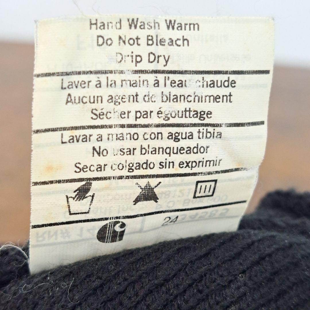 【美品　USA 製】Carhartt　カーハート ニット　つば付きニット　刺繍