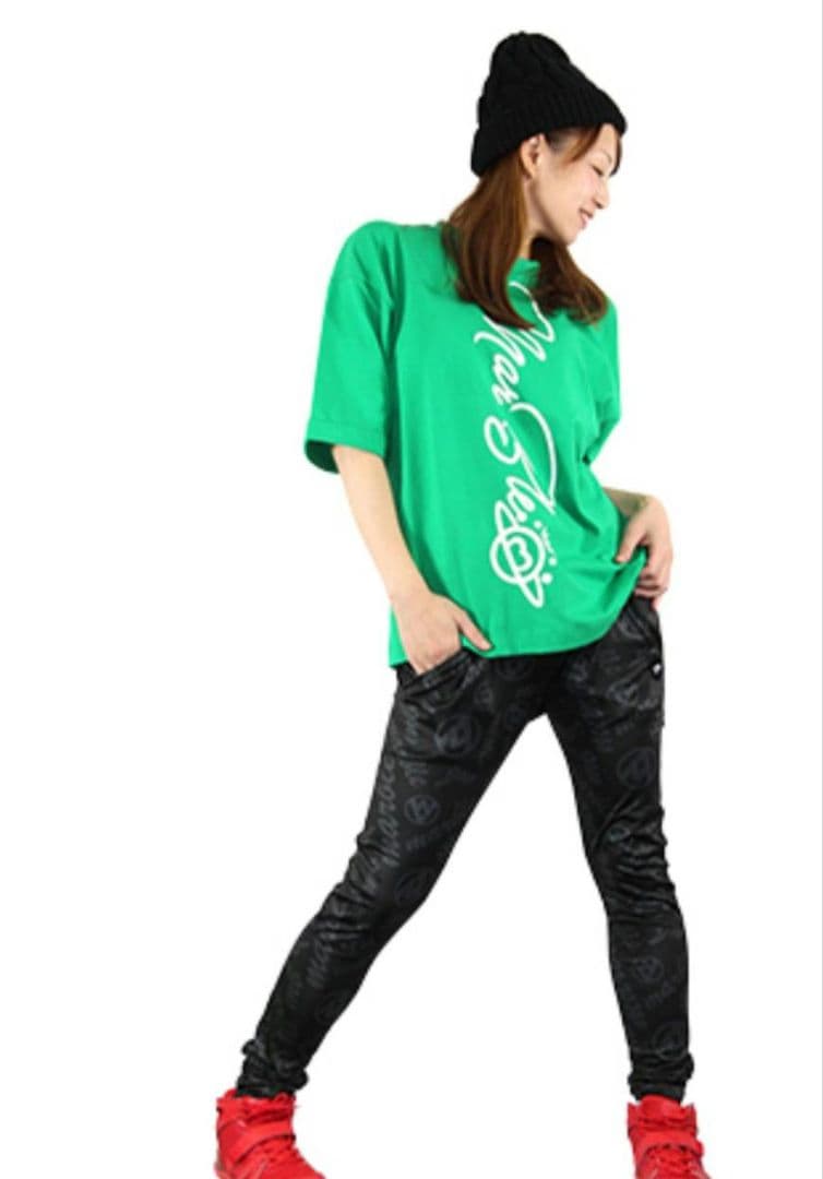 【極美品】Marble グリーン 5分袖Tシャツ レディース