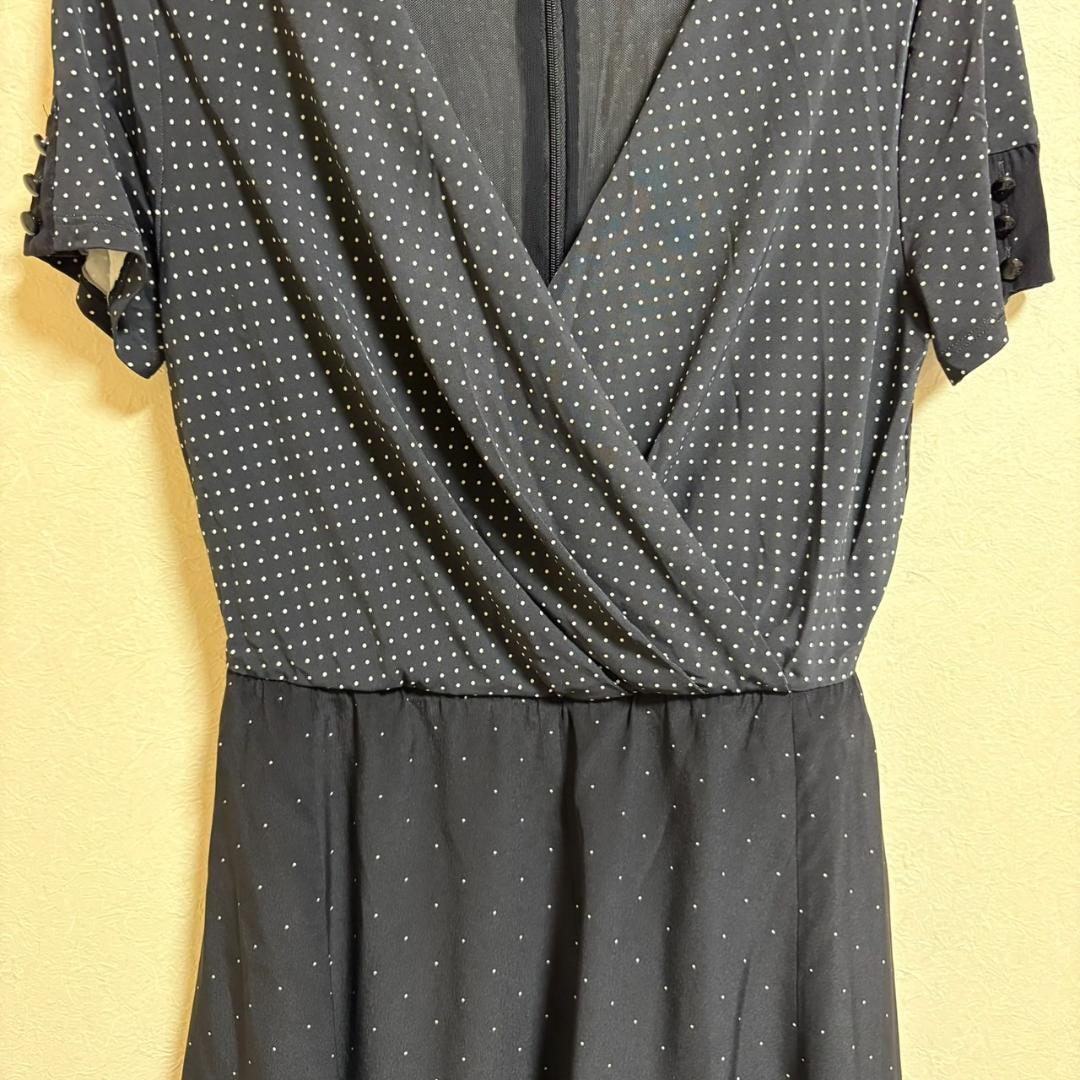 Max Mara カシュクール ワンピース ドット シルク 白タグ
