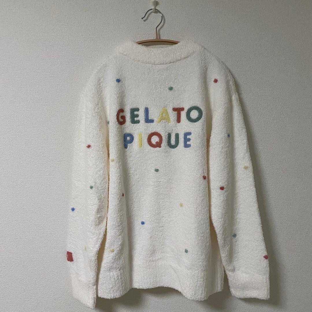 gelato pique ベビモコドットカーディガン＆ベビモコドットソックス