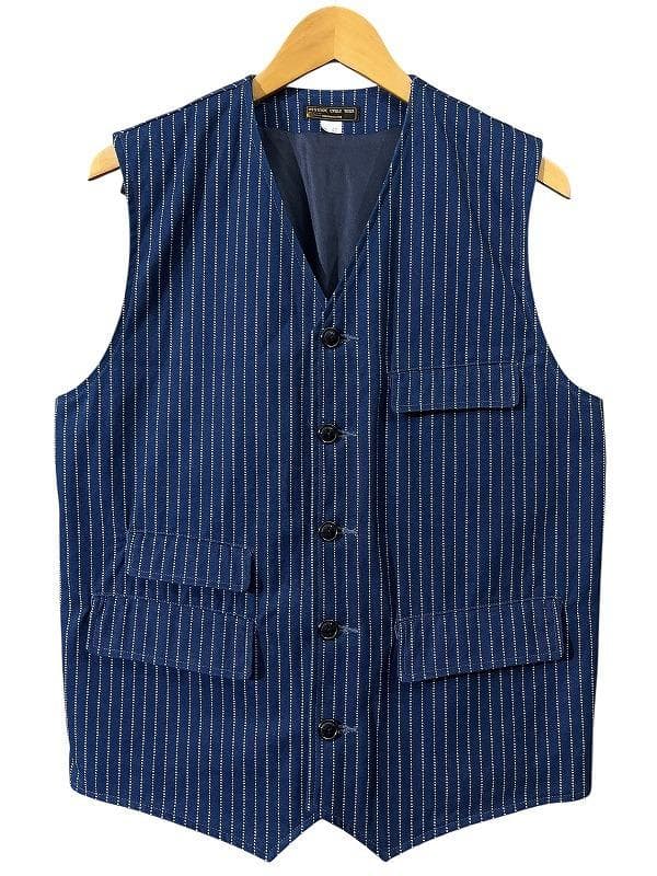 42 XL 美品 ウエストライド ダック インディゴ染め ウォバッシュ ベスト
