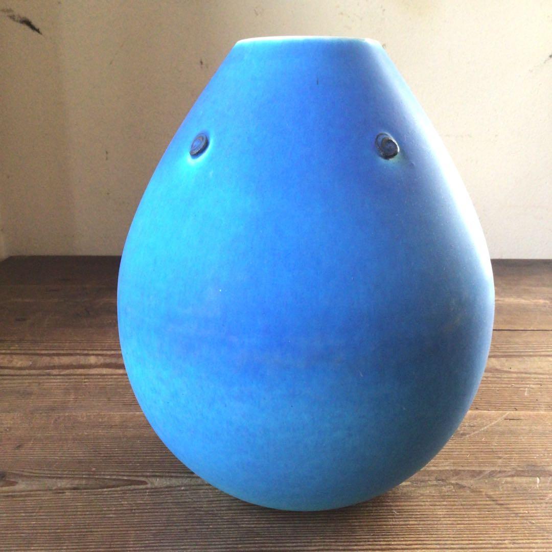 No3251 時代　NIPPON CRAFT陶器　花瓶　花入　壺　民藝　送料無料