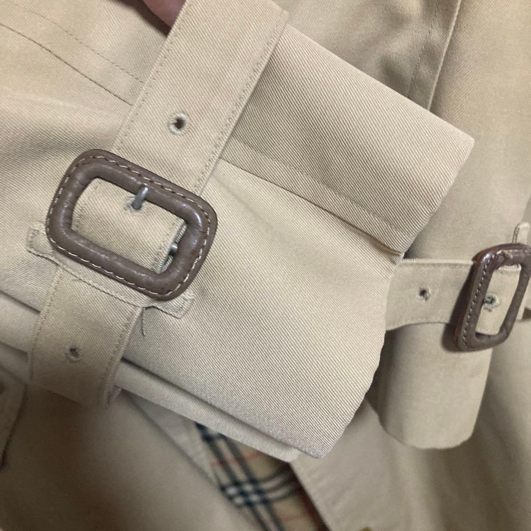 Burberry ビンテージ　ベージュ トレンチコート　ノバチェック　ベルト付き