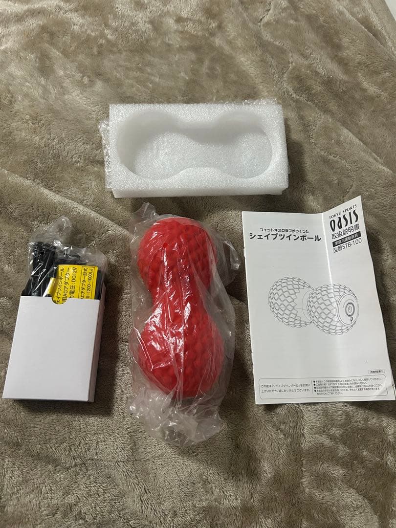 フィットネスクラブが作ったシェイプツインボール STB-100 レッド