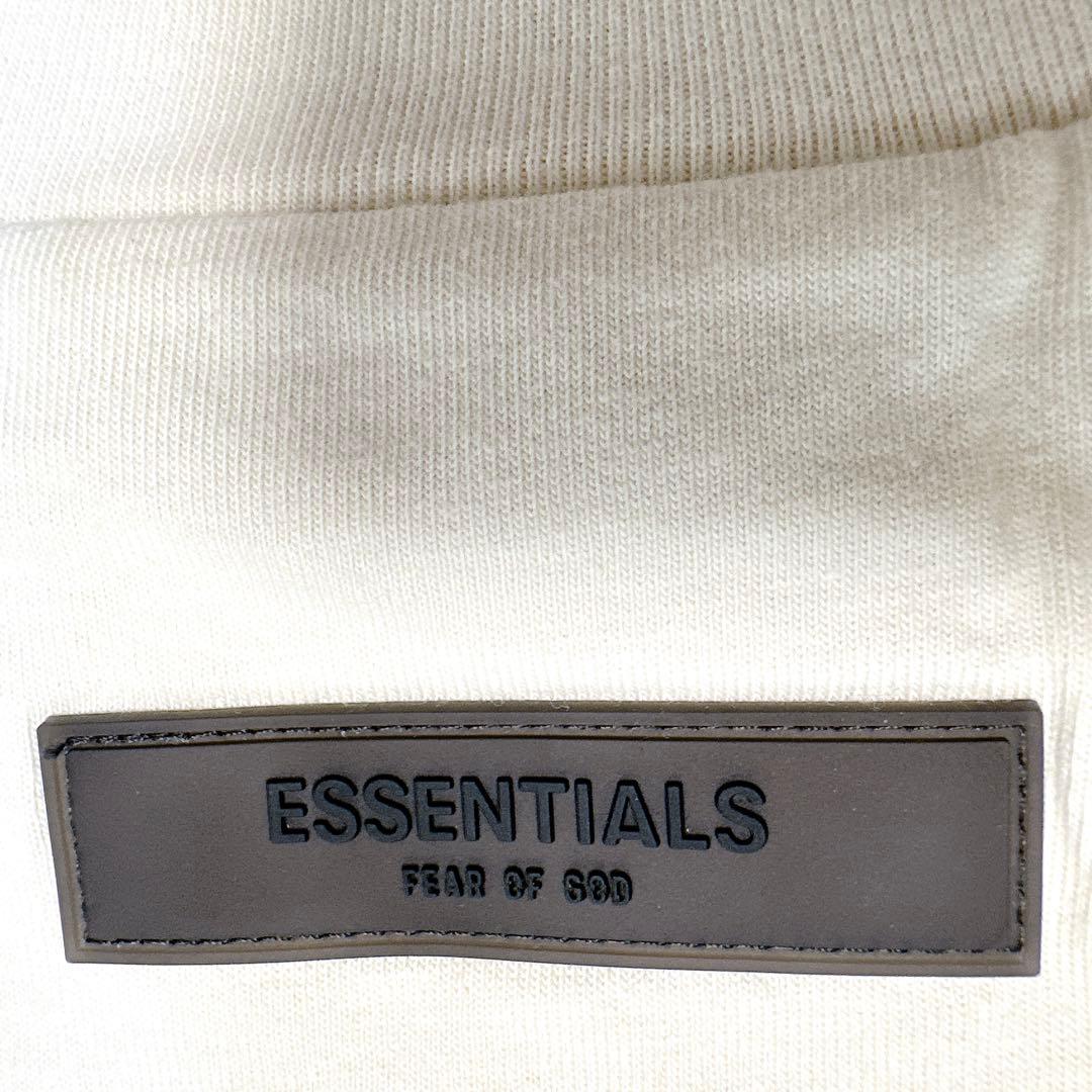 新品✨ESSENTIALS メンズM タグ付き ロゴ Tシャツ 半袖 アイボリー