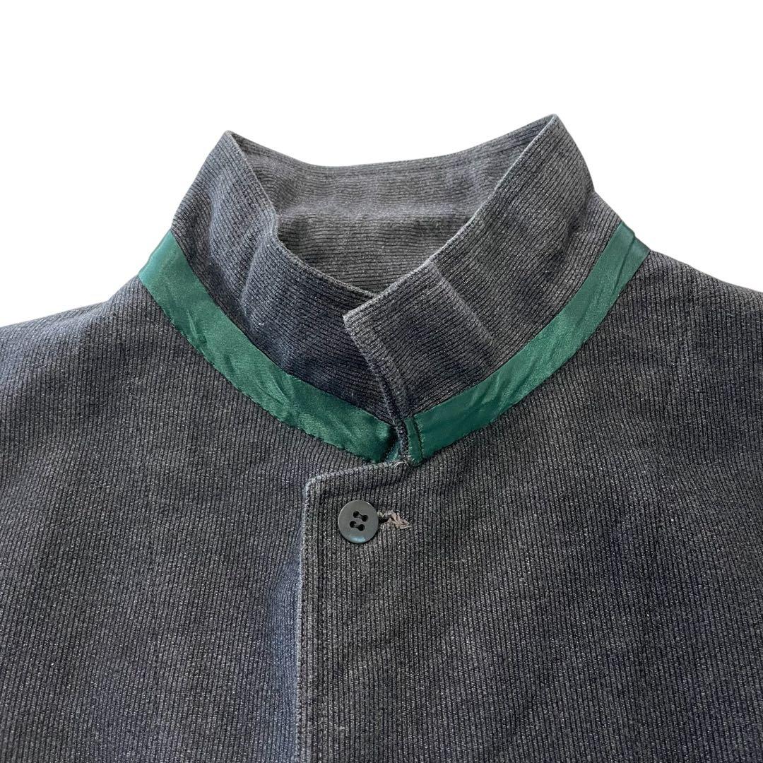 60s ヴィンテージ フレンチ ピケ ワークジャケット ユーロ 古着 XL 灰