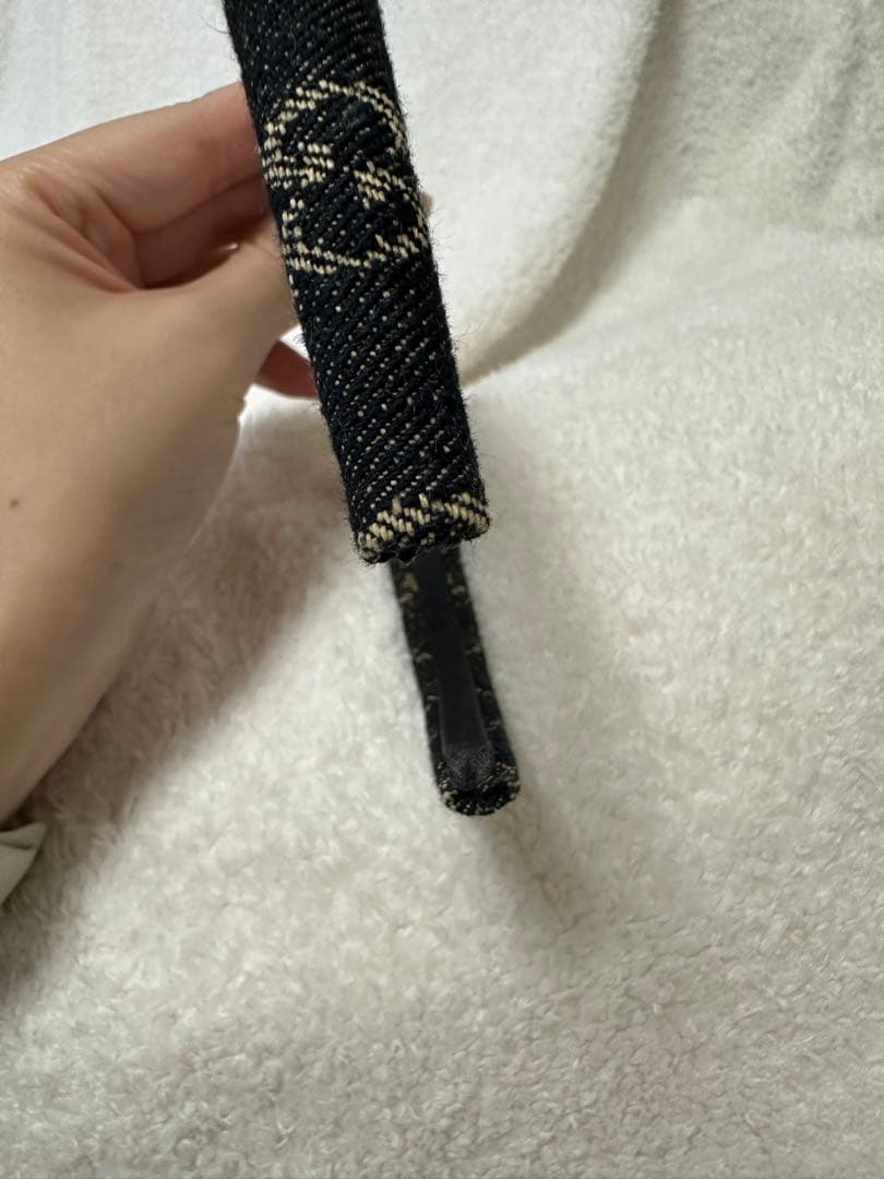 ヨーグルトGUCCI GG柄カチューシャ　ブラック