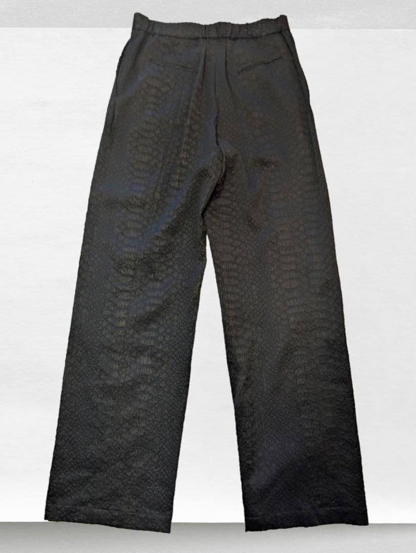 新品未使用　KAMIYA Fake Python Pants　ブラック