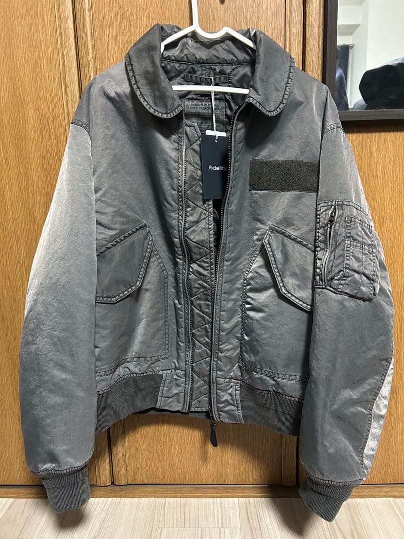 ジャケット・アウター fidelity VINTAGE WASH FLIGHT JKT