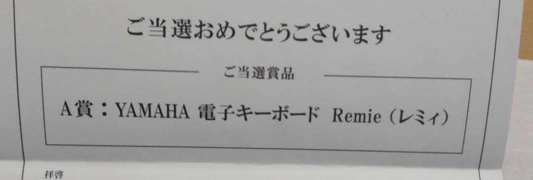 未使用未開封 YAMAHA 電子キーボード Remieレミィ