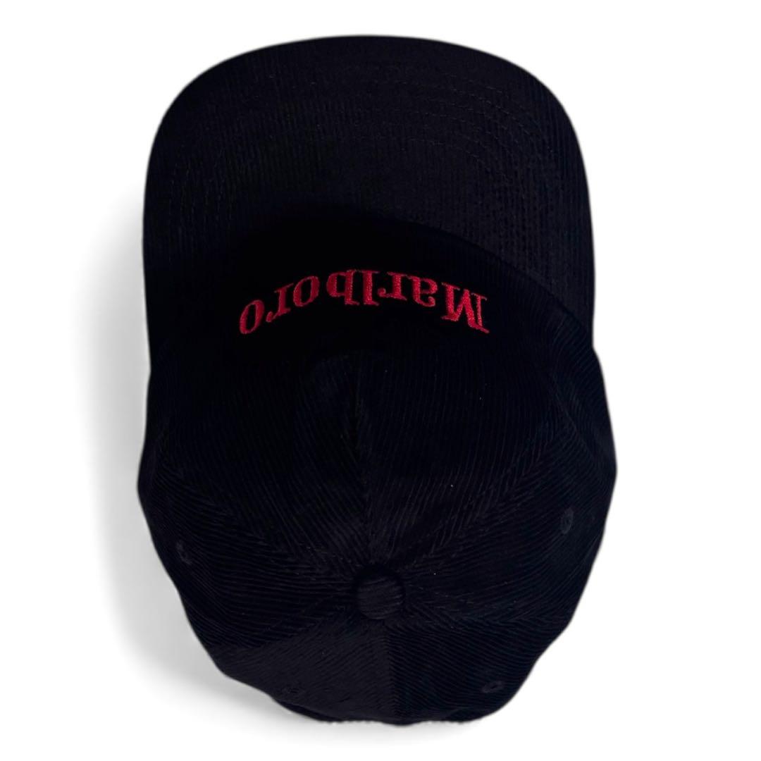 Marlboro Blackマルボロ コーデュロイキャップ CAP 赤刺繍