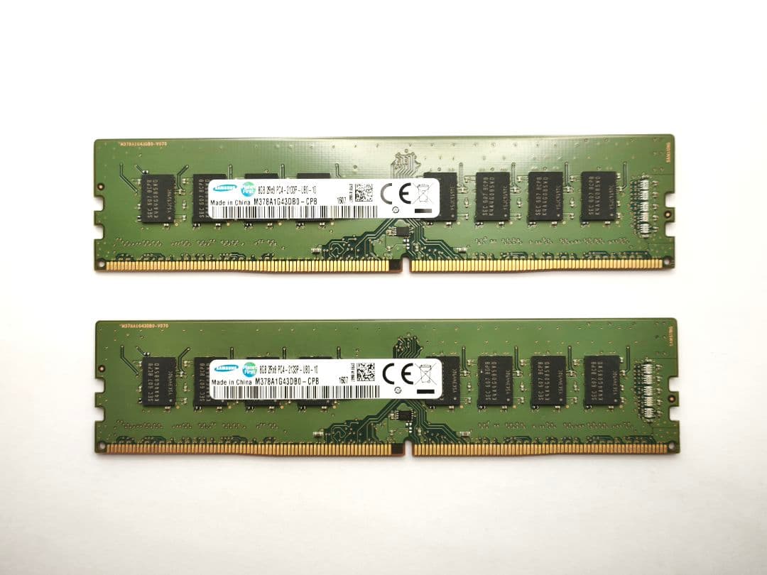 Samsung DDR4 16GBメモリ(8GB×2枚組)DIMM