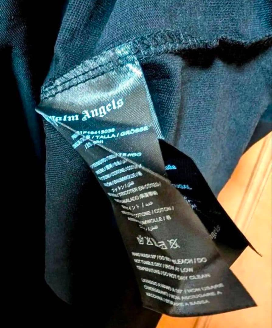 PALM ANGELS ブラック Tシャツ 星型ロゴ