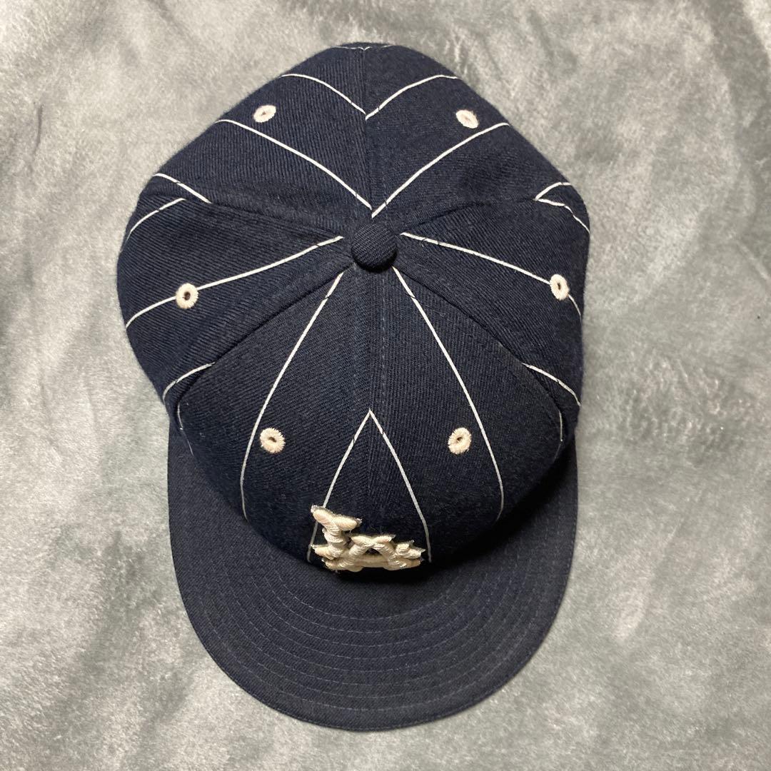 Stussy × New Era LAロゴ ピンストライプ キャップ 7 3/4