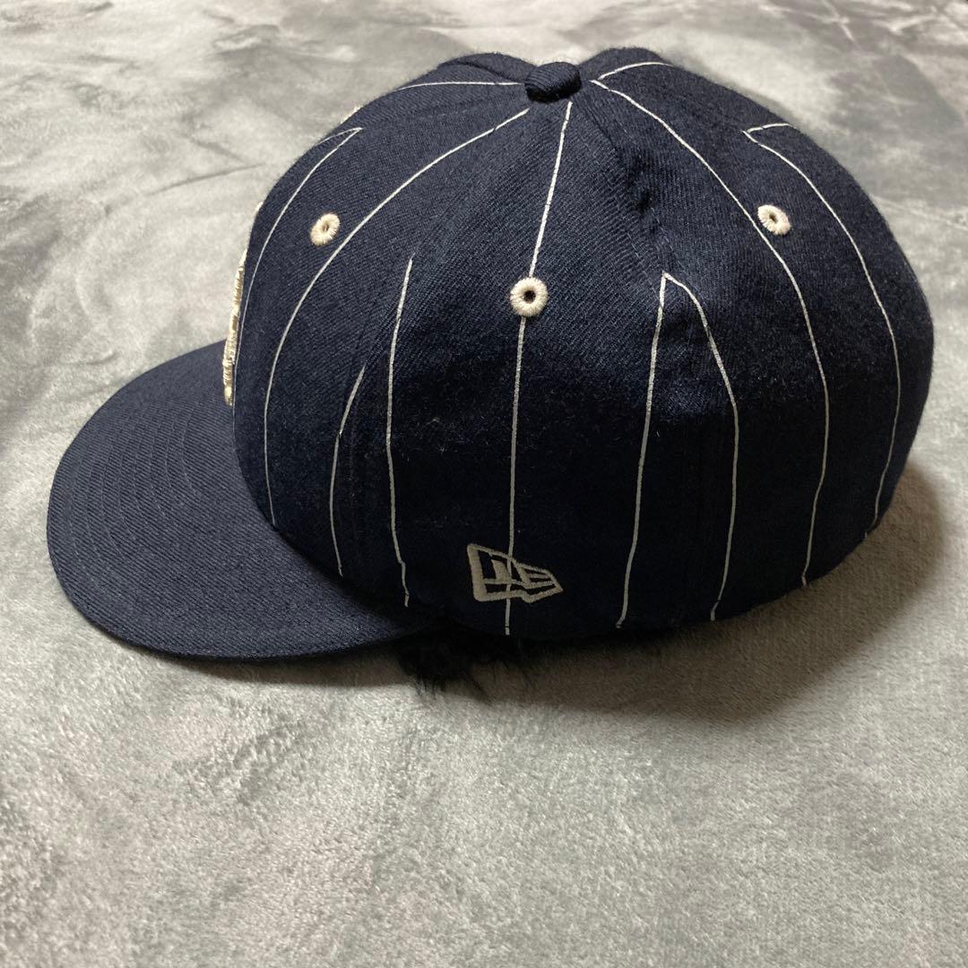 Stussy × New Era LAロゴ ピンストライプ キャップ 7 3/4