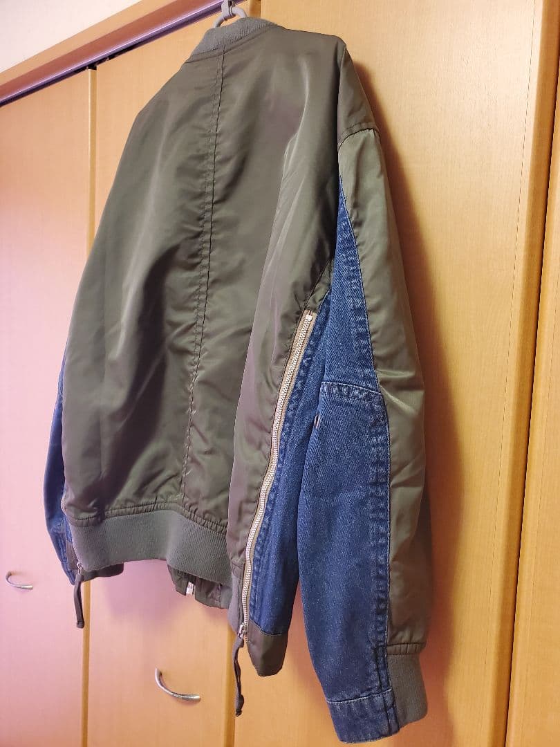 AVIREX タイプブルー コンビネーション MA-1 XL 美品