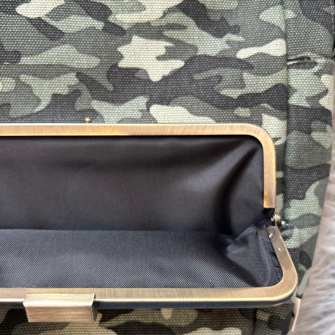 【新品】AYANOKOJI がま口ワンショルダーバッグ 受注生産 カモフラ柄