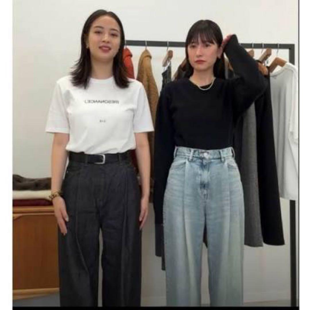 【週末値下】広瀬すず☆CLANE TUCK WIDE DENIM PANTS 2