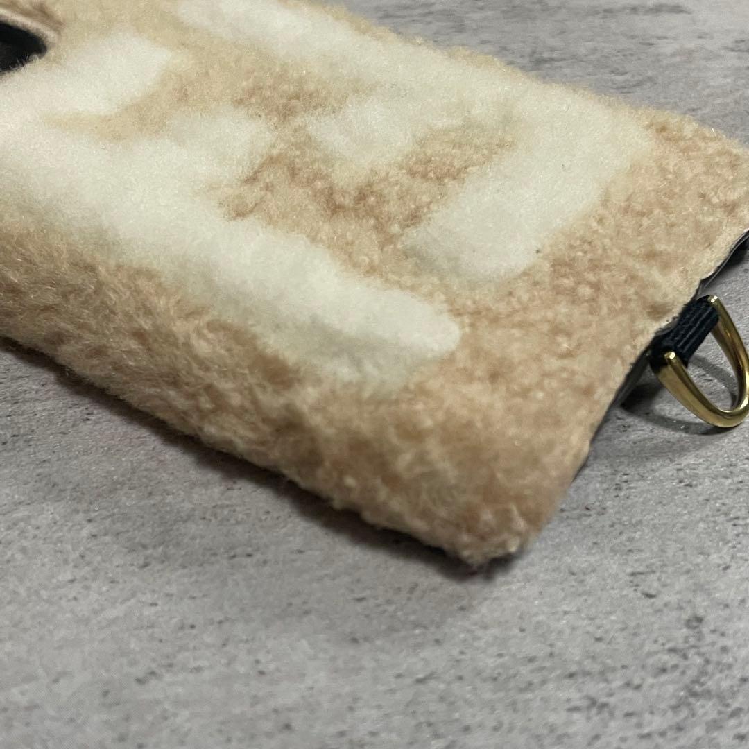 美品 FENDI フェンディ iPhoneケース ボア モコモコ Pro13