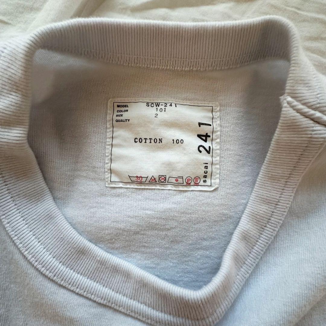 sacai s Cotton Jersey T-Shirt サイズ2
