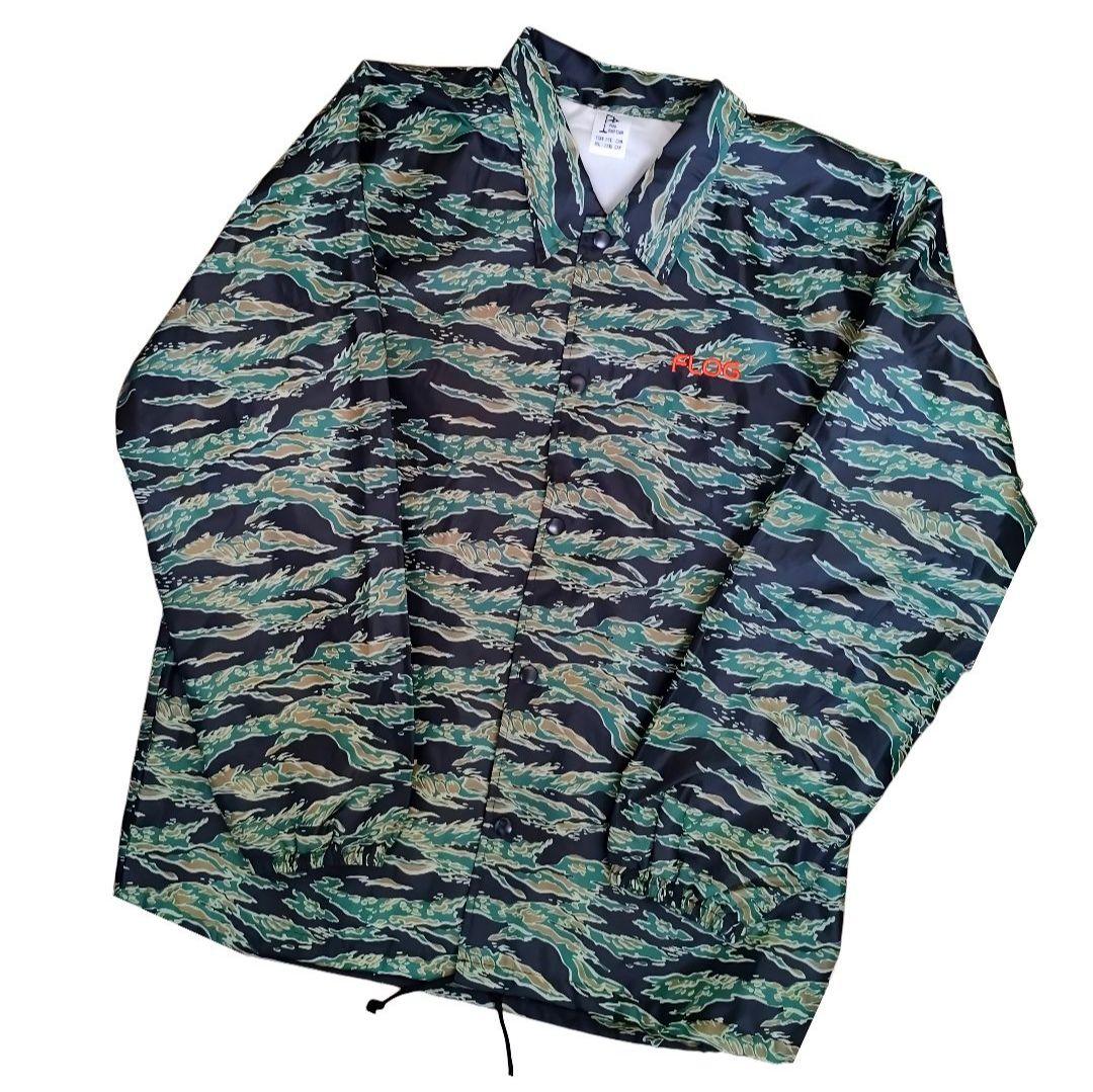 Flog Golf フロッグゴルフ タイガーカモ スカル バックプリント L