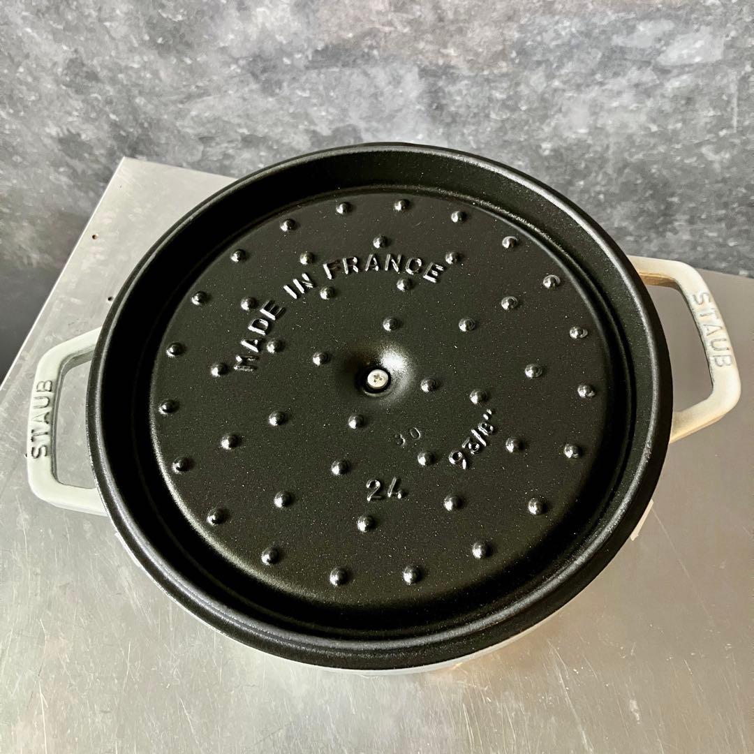 Staub ストウブ グランドココット 24cm ラウンド カンパーニュ 両手鍋