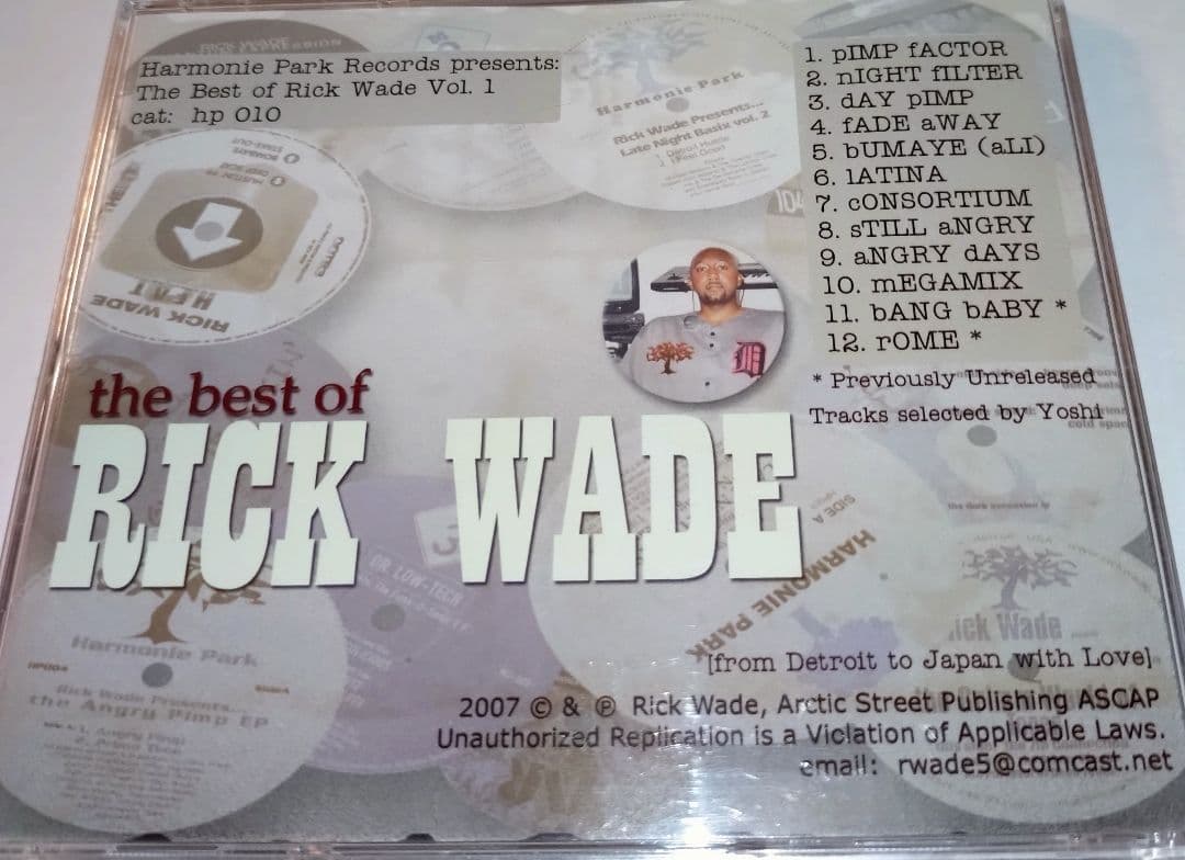 洋楽 THE BEST OF RICK WADE VOL.1&2 DEEP HOUSE