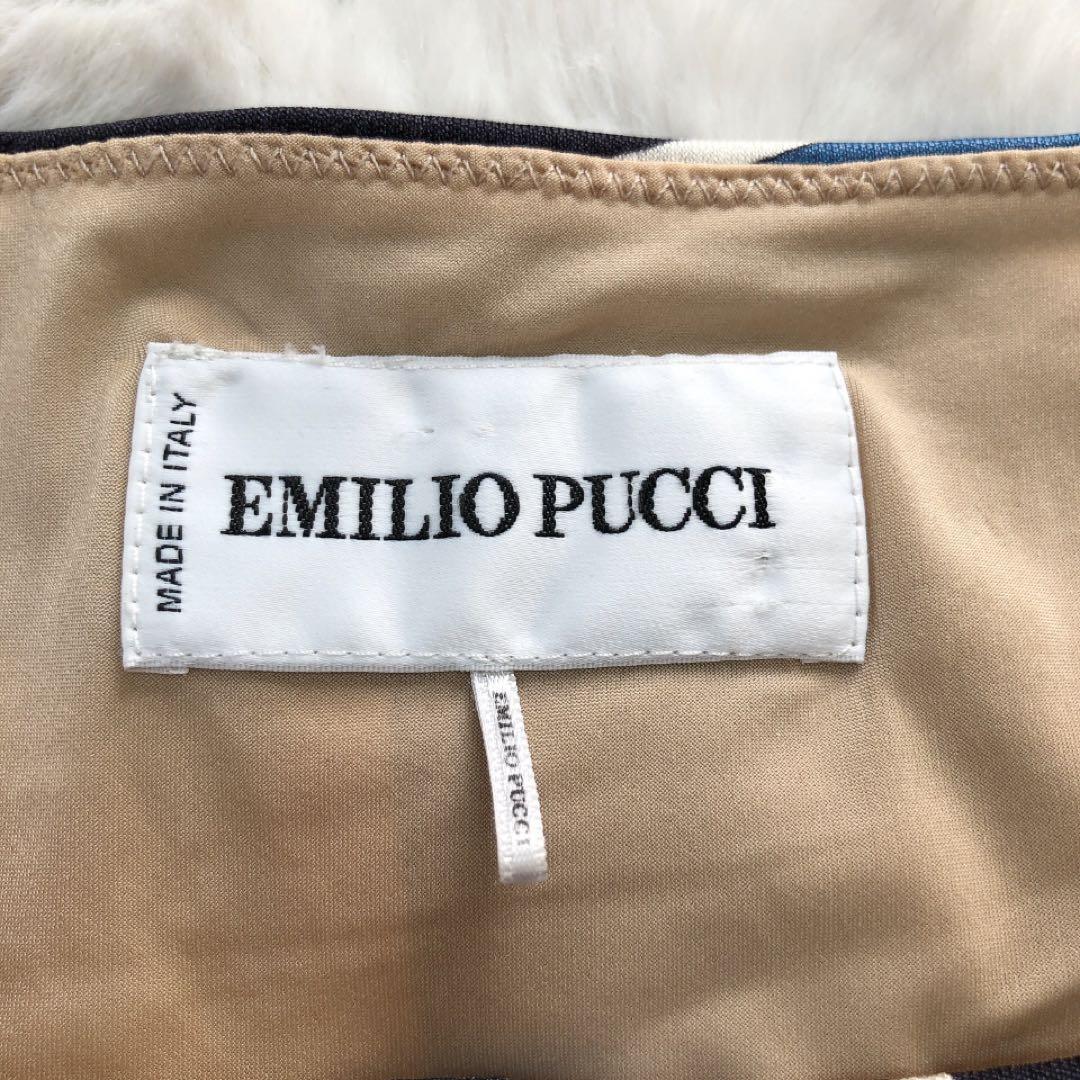 EmilioPucci*エミリオプッチ　プッチ柄ワンピース　シルク　ロング 38