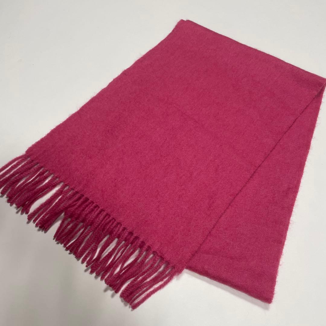 GOBI ゴビ　カシミヤ100％　マフラー　ピンク　美品　完売色‼︎ フリンジ