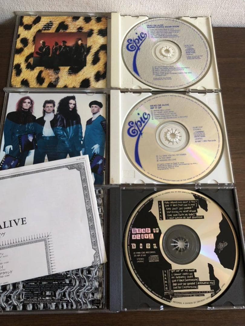 デッド・オア・アライヴ 旧規格3タイトルセット 日本盤 消費税表記なし 帯付属