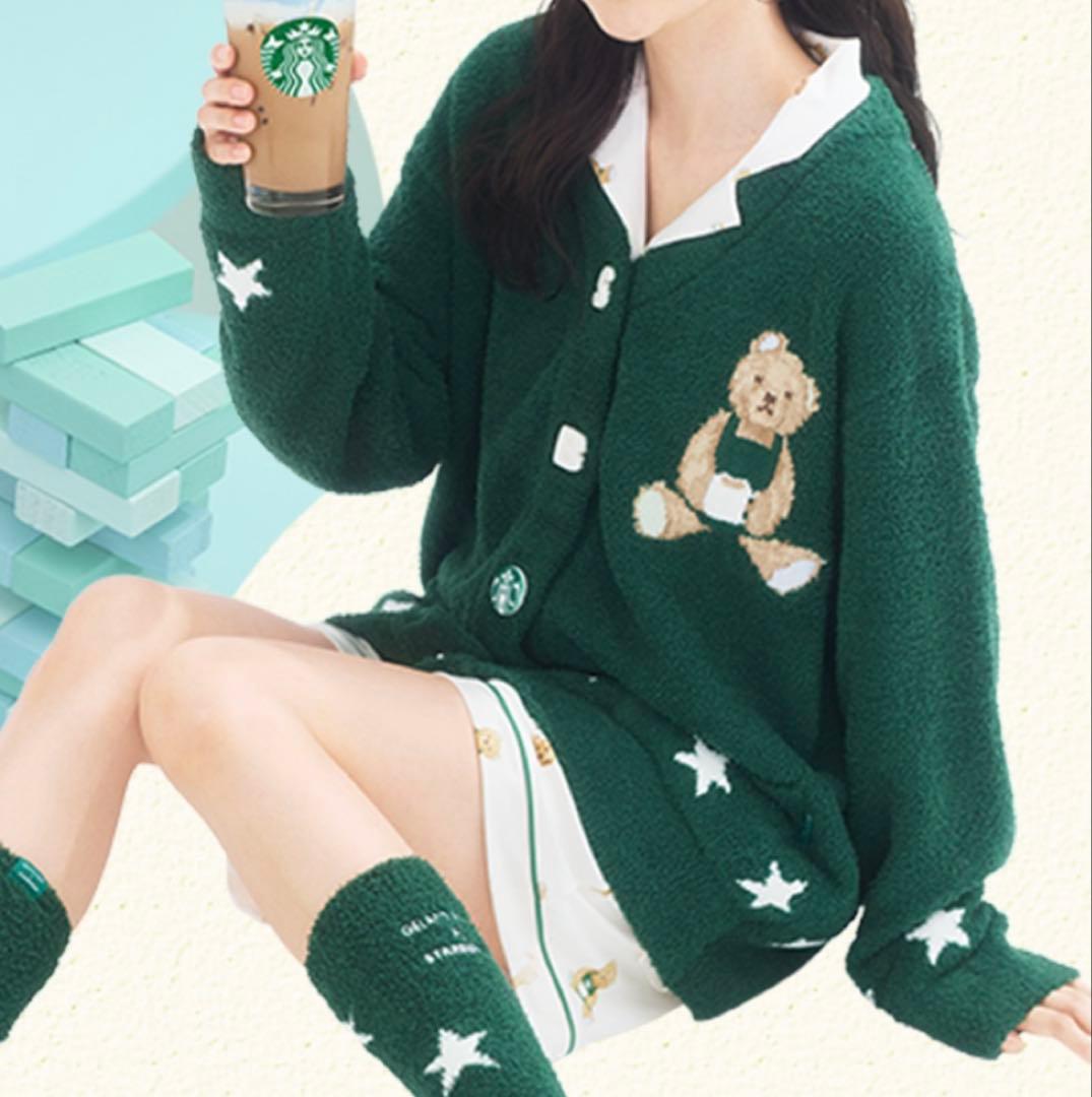 GELATO PIQUE STARBUCKS ルームウェア　カーディガン　新品