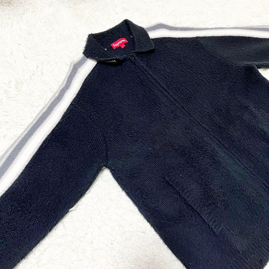 シュプリーム23SS Sleeve Stripe Zip Up Sweater