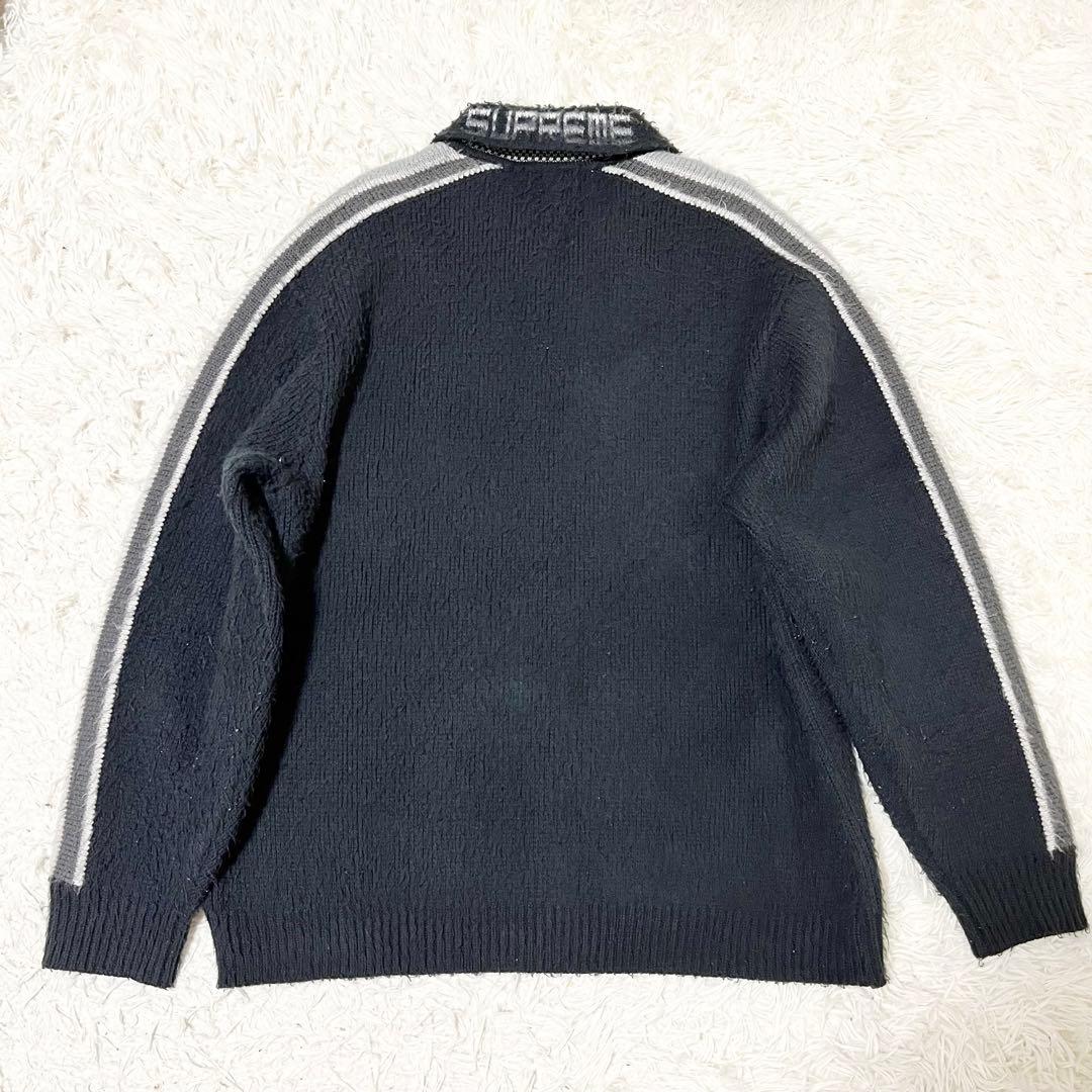 シュプリーム23SS Sleeve Stripe Zip Up Sweater