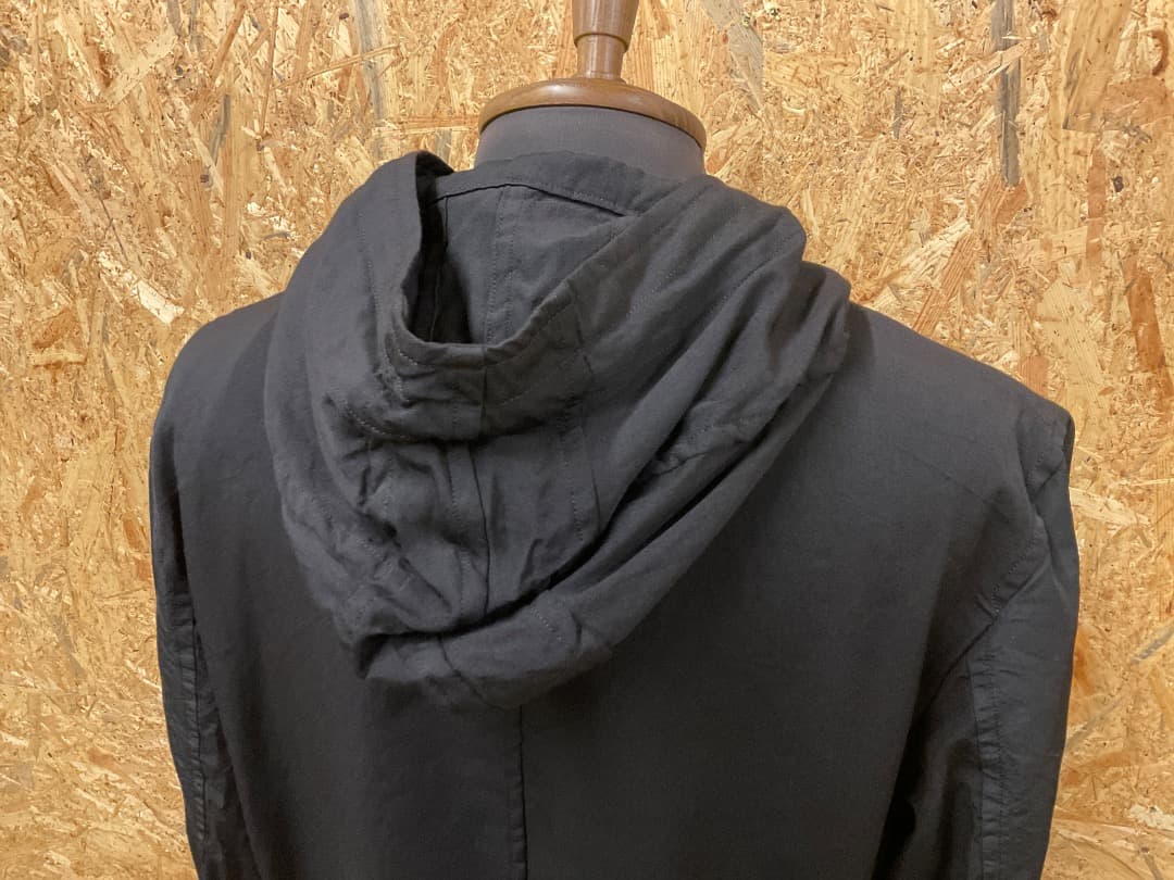 ヨウジヤマモト POUR HOMME 19AW 製品染 フード付 ジャケット 2