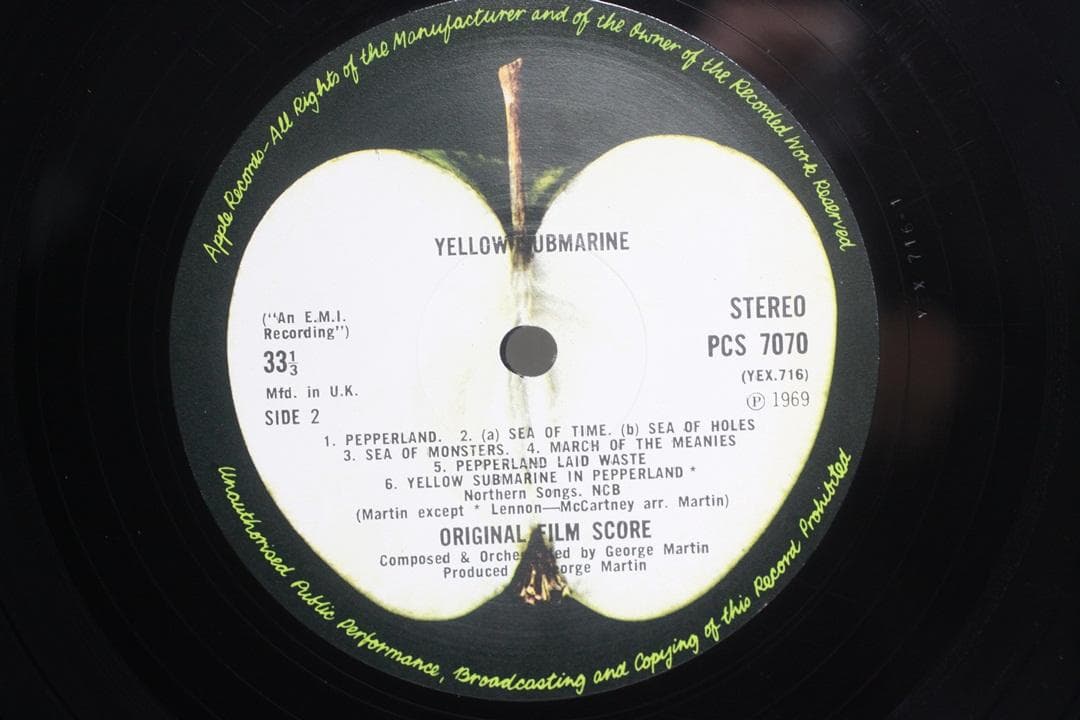 英LP The Beatles Yellow Submarine UK盤ステレオ