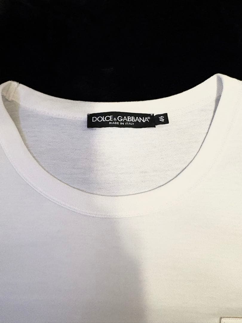 く*ん様 【正規品】　DOLCE & GABBANA ホワイト Tシャツ M