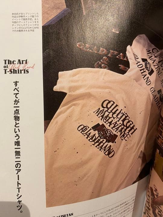 サイン入り 新品！完全一点物 GLAD HAND 限定Tシャツ 伊勢丹