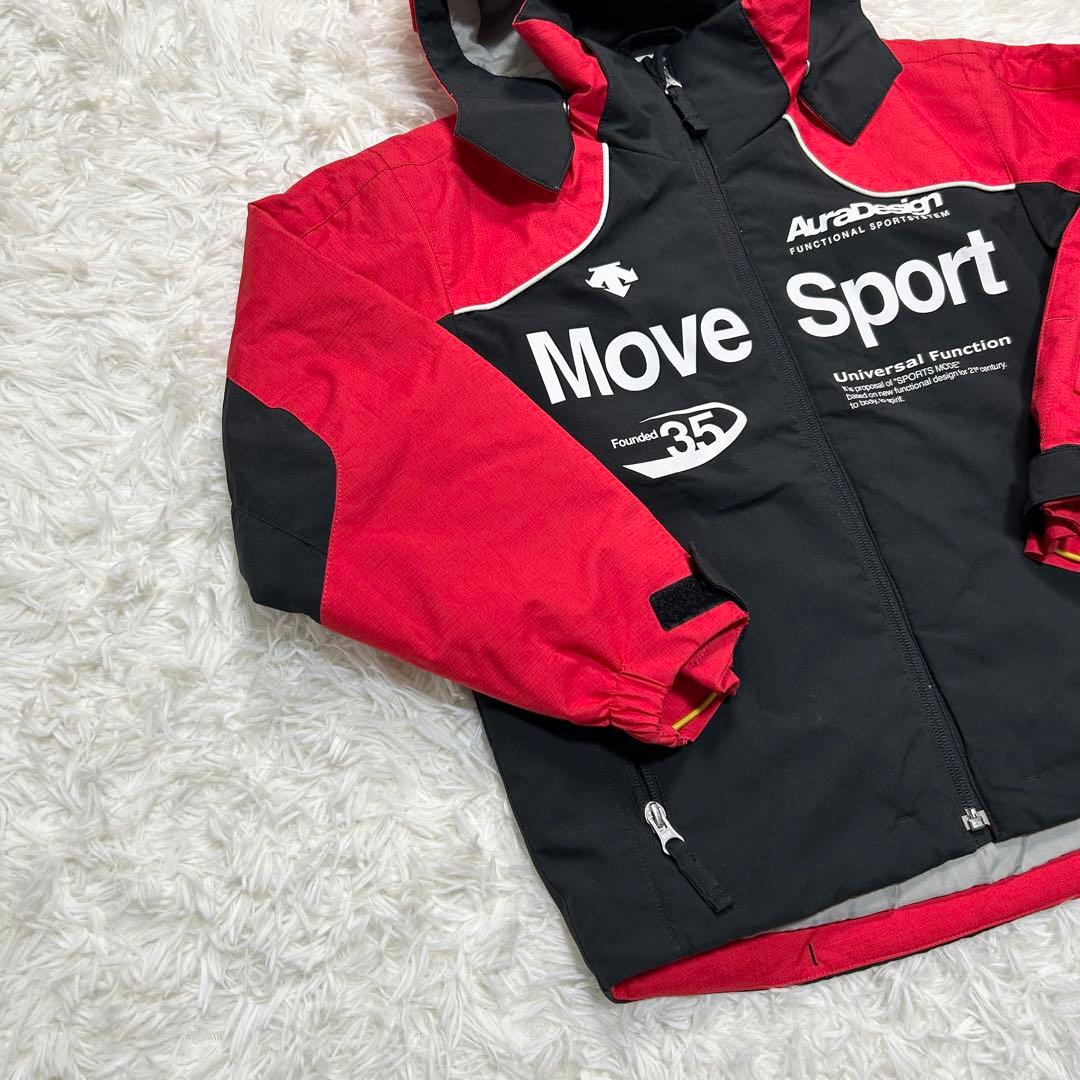 極美品 DESCENTE デサント スキーウェア スノーボードウェア 赤 黒
