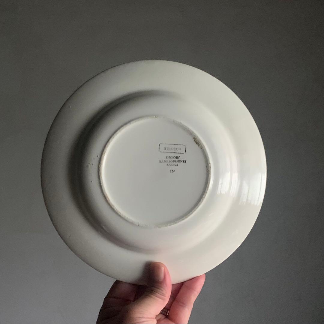フランス アンティーク プレート 皿 ディゴワン シロッコ 古道具