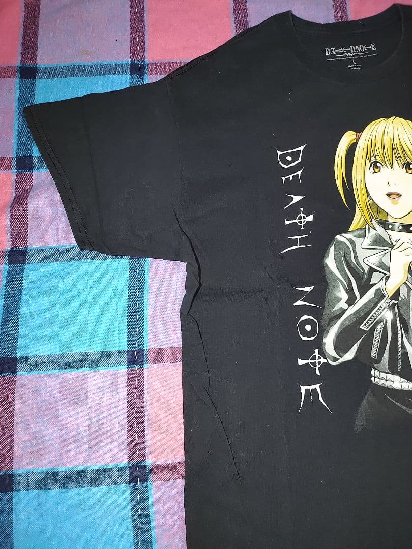 DEATH NOTE ミサミサ 弥海砂 アニメ Tシャツ ブラック Lサイズ